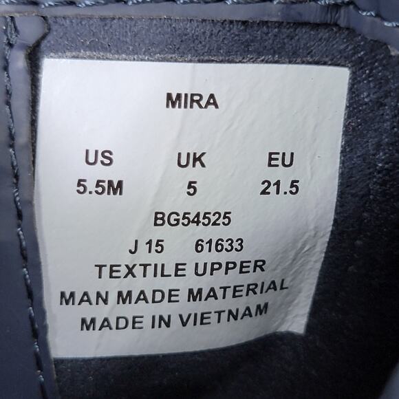 Stride Rite Girls Dark Blue & Purple Boots w/ Single Flower - Size 5.5M - Picture 6 of 6